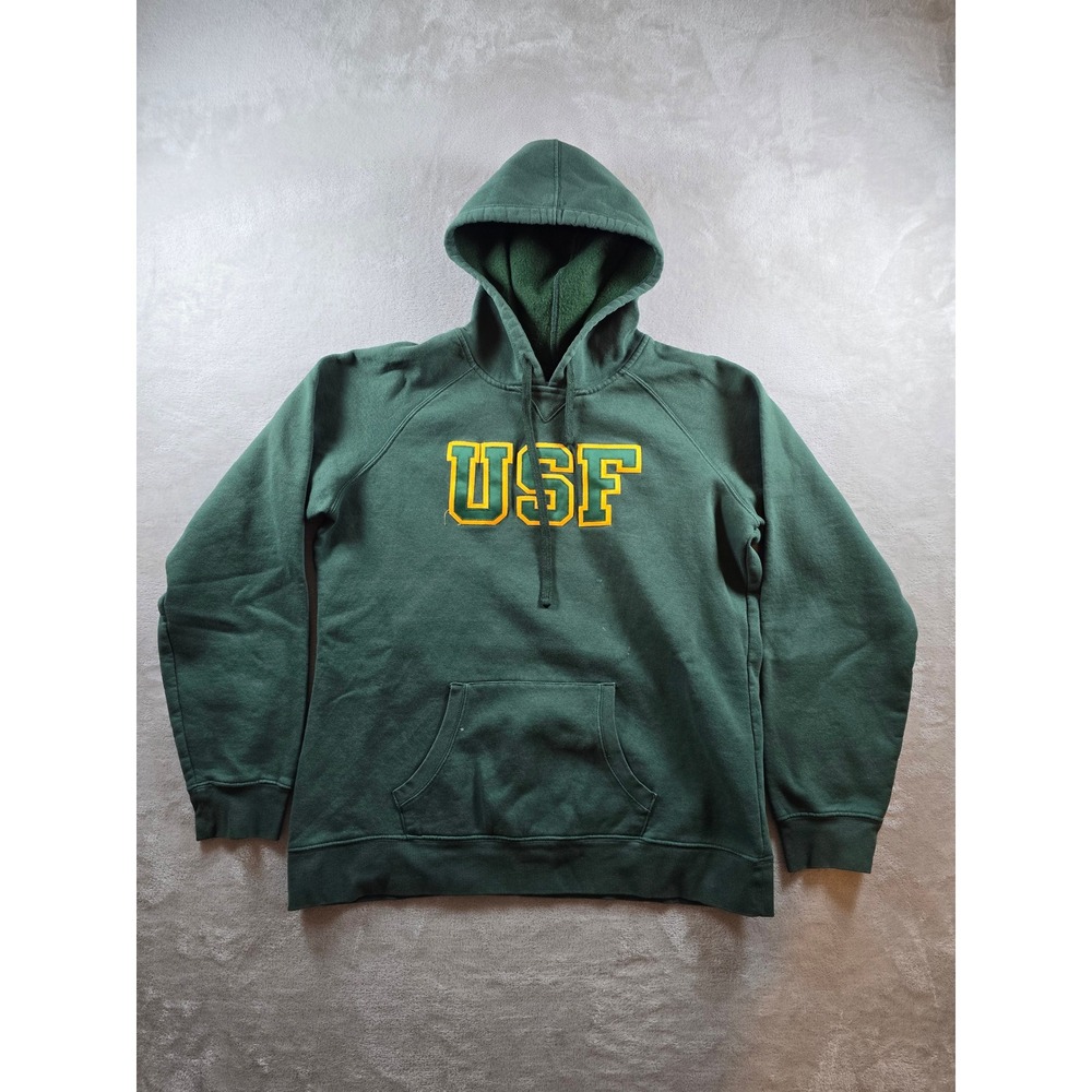 South Florida Bulls USF Hoodie Sweatshirt Women XXL Green Champion Heritage Read